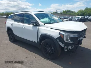 2022 GMC Terrain SLT with VIN 3GKALVEVXNL297015, listed as a IAAI auction lot 39015368 with 16,773 mi miles and . Bid and sale history available at DreamBid. Image 1.
