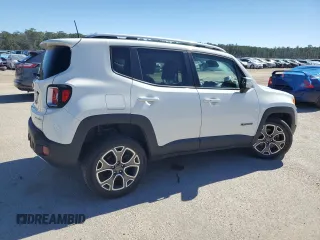 2018 Jeep Renegade Limited with VIN ZACCJBDB4JPH05509, listed as a Copart auction lot 47372795 with 45,359 mi miles and Salvage title. Bid and sale history available at DreamBid. Image 3.