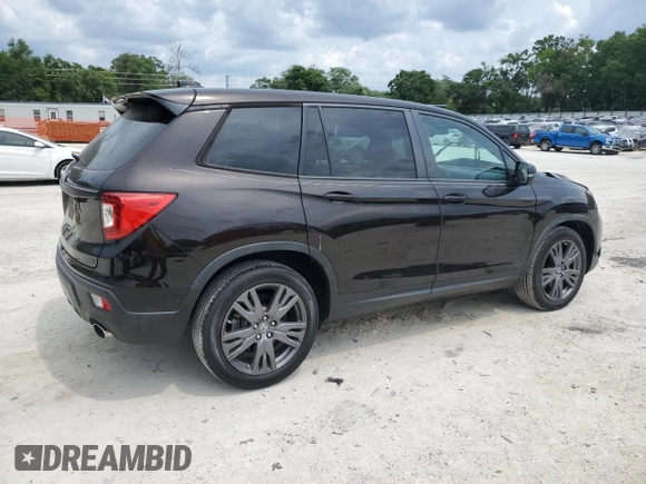 2020 Honda Passport EX-L with VIN 5FNYF7H51LB004574, listed as a Copart auction lot 58375235 with 45,227 mi miles and Non repairable. Bid and sale history available at DreamBid. Image 3.