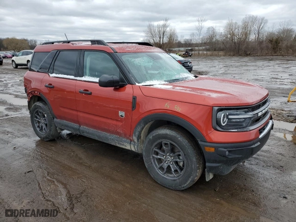 2023 Ford Bronco Sport Big Bend with VIN 3FMCR9B68PRD79764, listed as a Copart auction lot 47623935 with NaN miles and Salvage Title. Bid and sale history available at carsss.com. Image 4.