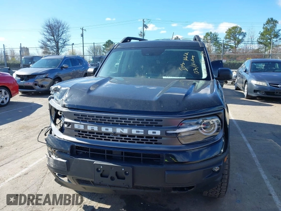 2023 Ford Bronco Sport Badlands z VIN 3FMCR9D95PRD26169, wystawiony jako IAAI lot #41723643 z przebiegiem 21 181 mil mil oraz . Historia ofert i sprzedaży dostępna na DreamBid. Obrazek 12.