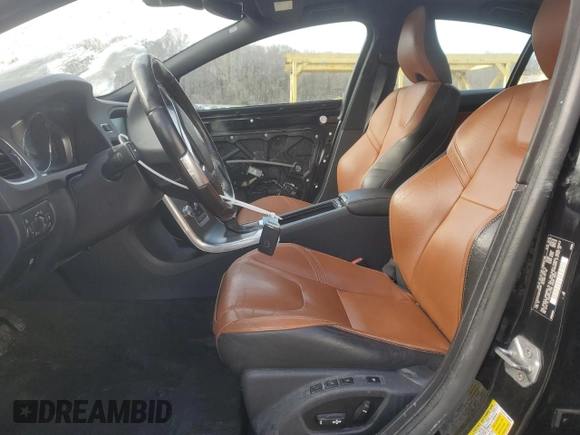 2016 Volvo S60 T5 Premier with VIN YV1612TK5G2398069, listed as a Copart auction lot 44574905 with 59,268 mi miles and Salvage Title. Bid and sale history available at carsss.com. Image 7.