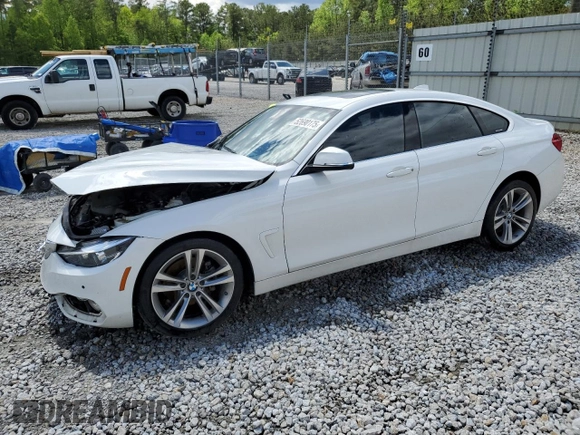 2021 BMW 4 Series 430i with VIN WBA4J1C57KBM15722, listed as a Copart auction lot 52690175 with 55,704 mi miles and Salvage Title. Bid and sale history available at DreamBid. Image 1.