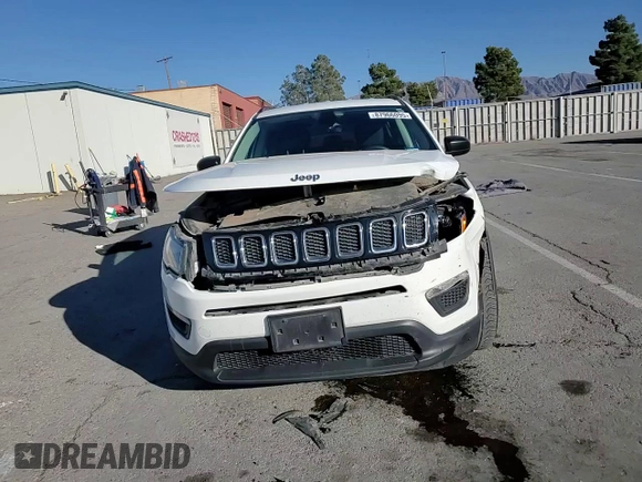 2017 Jeep Compass Sport with VIN 3C4NJCAB1HT672619, listed as a Copart auction lot 87966095 with 89,870 mi miles and Clean Title. Bid and sale history available at carsss.com. Image 11.