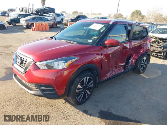 2019 Nissan Kicks SV with VIN 3N1CP5CU3KL493055, listed as a IAAI auction lot 41313642 with 57,520 mi miles. Bid and sale history available at carsss.com. Image 19.