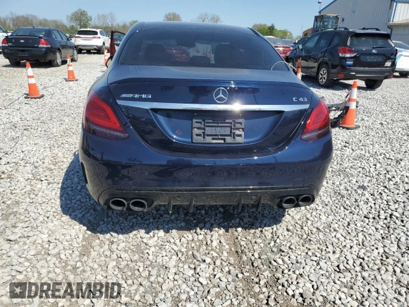 2020 Mercedes-Benz C 43 AMG with VIN 55SWF6EB4LU323896, listed as a Copart auction lot 54006795 with 77,747 mi miles and Salvage Title. Bid and sale history available at carsss.com. Image 6.