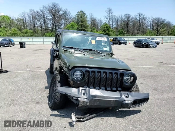 2022 Jeep Wrangler Unlimited Willys with VIN 1C4HJXDN4NW265295, listed as a Copart auction lot 58786775 with Not provided miles and Salvage title. Bid and sale history available at DreamBid. Image 15.