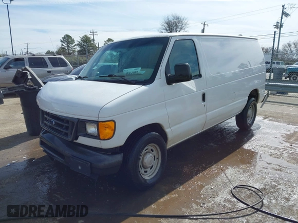 2005 Ford Econoline Cargo with VIN 1FTRE14W45HA10505, listed as a IAAI auction lot 41553982 with 190,357 mi miles and . Bid and sale history available at DreamBid. Image 17.