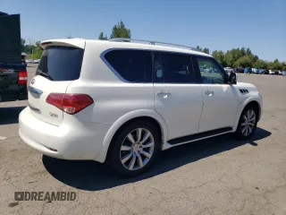 2014 Infiniti QX80 with VIN JN8AZ2NC9E9350906, listed as a Copart auction lot 65817505 with 123,790 mi miles and Clean title. Bid and sale history available at DreamBid. Image 3.