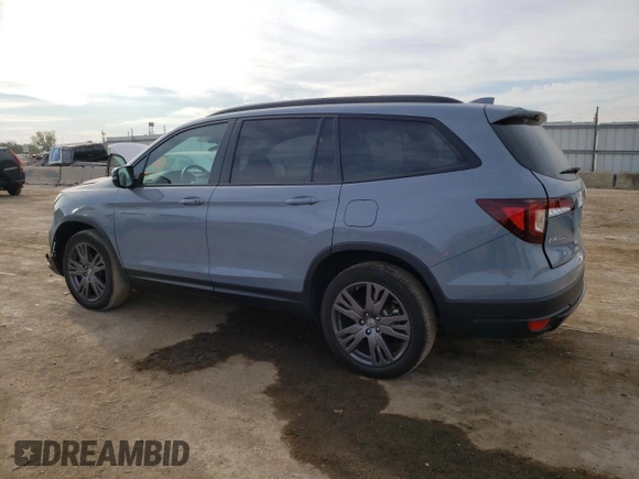 2022 Honda Pilot Sport with VIN 5FNYF6H33NB098226, listed as a Copart auction lot 72526864 with 28,234 mi miles and Salvage Title. Bid and sale history available at carsss.com. Image 2.