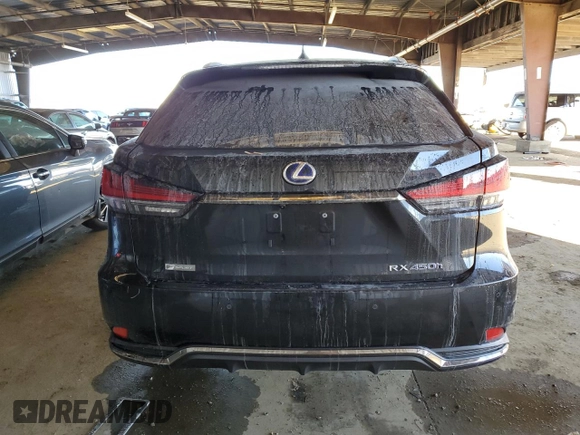 2021 Lexus RX with VIN 2T2YGMDA0MC059565, listed as a Copart auction lot 84219654 with 36,699 mi miles and Salvage Title. Bid and sale history available at carsss.com. Image 6.