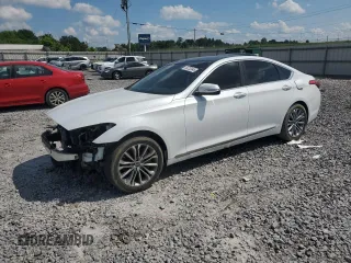 2015 Hyundai Genesis 3.8L with VIN KMHGN4JE0FU020957, listed as a Copart auction lot 54732945 with 121,884 mi miles and Salvage Title. Bid and sale history available at carsss.com. Image 1.
