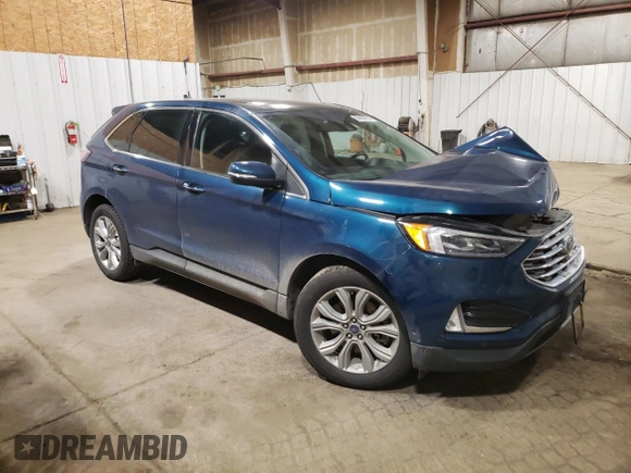 2020 Ford Edge Titanium with VIN 2FMPK4K95LBB52172, listed as a Copart auction lot 60884295 with 67,554 mi miles and Salvage title. Bid and sale history available at DreamBid. Image 4.