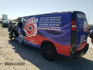 2005 Chevrolet Express Cargo Van with VIN 1GCGG25V451101733, listed as a Copart auction lot 52083005 with 0 mi miles and Salvage Title. Bid and sale history available at carsss.com. Image 2.