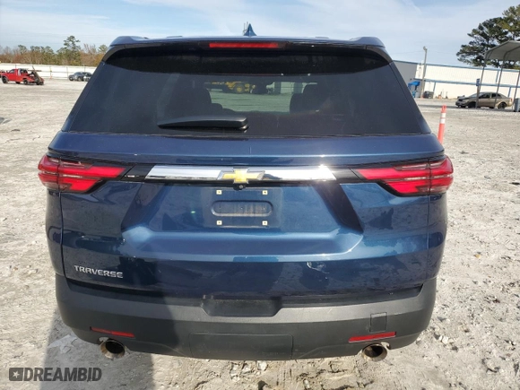 2022 Chevrolet Traverse LS with VIN 1GNERFKWXNJ177356, listed as a Copart auction lot 85114304 with 52,044 mi miles and Salvage Title. Bid and sale history available at carsss.com. Image 6.