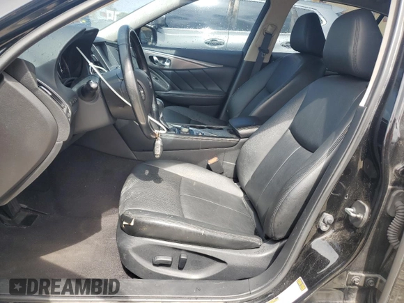 2015 Infiniti Q50 Sport with VIN JN1BV7AP2FM338924, listed as a Copart auction lot 64821585 with 104,907 mi miles and Clean title. Bid and sale history available at DreamBid. Image 7.