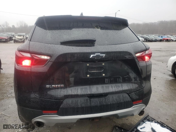 2019 Chevrolet Blazer with VIN 3GNKBBRA7KS691718, listed as a Copart auction lot 43977155 with 54,931 mi miles and Salvage Title. Bid and sale history available at carsss.com. Image 6.
