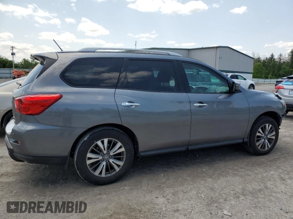 2017 Nissan Pathfinder SV z VIN 5N1DR2MM0HC638237, wystawiony jako Copart lot #59898825 z przebiegiem 96 551 mil mil oraz Szkoda całkowita • Salvage title. Historia ofert i sprzedaży dostępna na DreamBid. Obrazek 3.