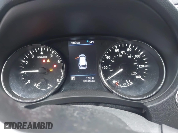 2018 Nissan Rogue SV with VIN 5N1AT2MV1JC800508, listed as a IAAI auction lot 41086384 with 88,466 mi miles and . Bid and sale history available at carsss.com. Image 7.