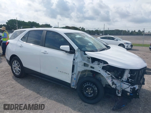 2024 Chevrolet Equinox LT with VIN 3GNAXKEG7RL286406, listed as a IAAI auction lot 41970201 with 6,974 mi miles and . Bid and sale history available at DreamBid. Image 1.