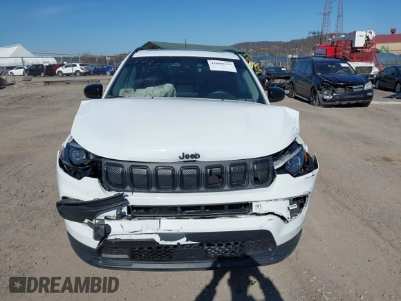 2022 Jeep Compass Latitude Lux с VIN 3C4NJDFB5NT172425, выставлен на аукционе IAAI как лот 41800293 с пробегом 34 588 миль миль и . История ставок и продаж доступна на DreamBid. Изображение 12.