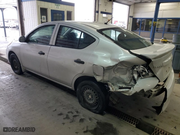 2014 Nissan Versa S Plus with VIN 3N1CN7AP2EL826283, listed as a Copart auction lot 48989185 with 130,955 mi miles and Salvage Title. Bid and sale history available at carsss.com. Image 2.