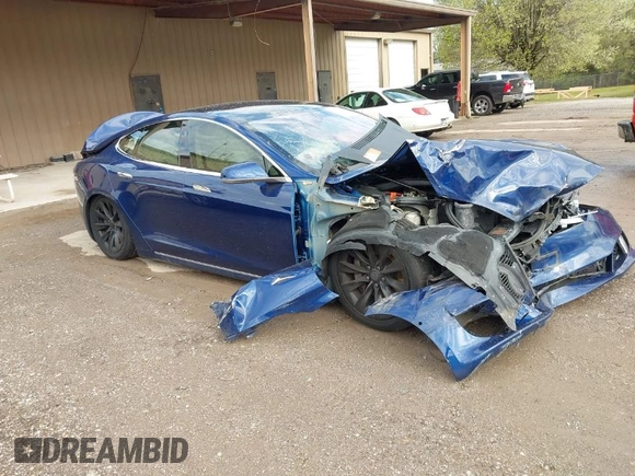 2017 Tesla Model S 100D with VIN 5YJSA1E27HF220982, listed as a IAAI auction lot 41731047 with Not Provided miles and . Bid and sale history available at DreamBid. Image 1.