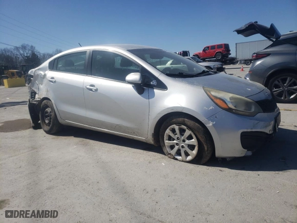 2013 Kia Rio LX with VIN KNADM4A39D6128579, listed as a Copart auction lot 48293275 with 208,035 mi miles and Salvage Title. Bid and sale history available at carsss.com. Image 4.
