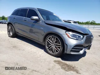 2020 Mercedes-Benz GLC with VIN W1N0G6EB8LF755996, listed as a Copart auction lot 53961544 with 45,722 mi miles and Salvage Title. Bid and sale history available at carsss.com. Image 4.