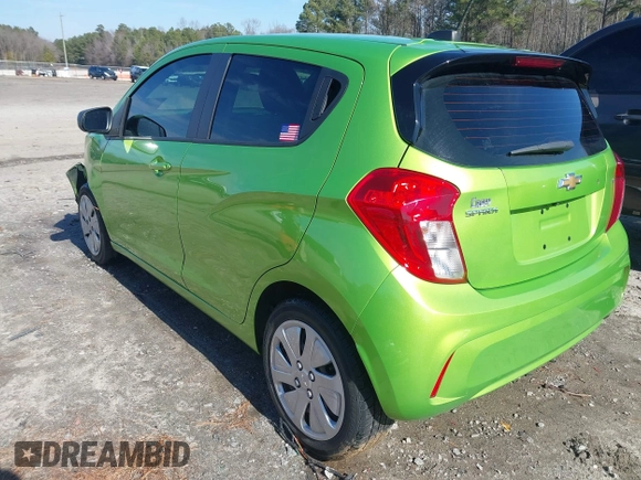 2016 Chevrolet Spark LS with VIN KL8CB6SAXGC580309, listed as a IAAI auction lot 41490002 with 51,631 mi miles. Bid and sale history available at carsss.com. Image 3.