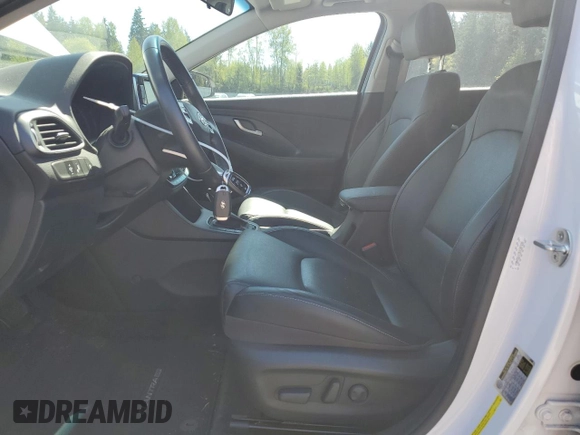 2019 Hyundai Elantra GT with VIN KMHH35LE7KU107245, listed as a Copart auction lot 53916705 with 28,297 mi miles and Salvage Title. Bid and sale history available at carsss.com. Image 7.