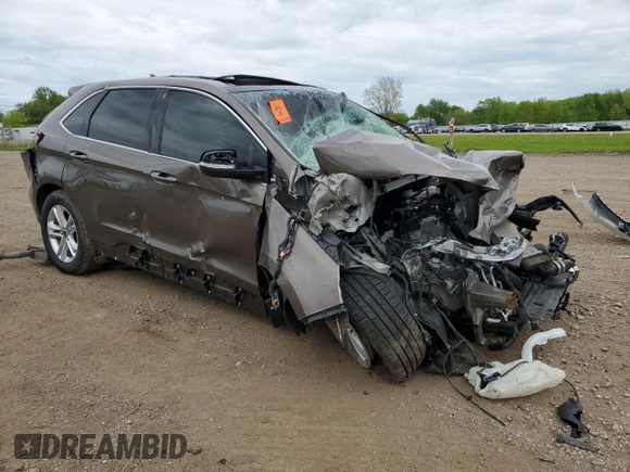 2019 Ford Edge SEL with VIN 2FMPK4J9XKBC64000, listed as a Copart auction lot 56678125 with Not provided miles and Salvage title. Bid and sale history available at DreamBid. Image 4.