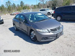 2014 Honda Civic Sedan LX with VIN 19XFB2F58EE245128, listed as a IAAI auction lot 41683612 with 117,755 mi miles. Bid and sale history available at carsss.com. Image 1.