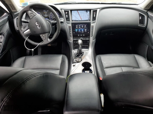 2016 Infiniti Q50 Premium with VIN JN1CV7AR8GM253769, listed as a Copart auction lot 45997325 with 57,800 mi miles and Salvage Title. Bid and sale history available at DreamBid. Image 8.