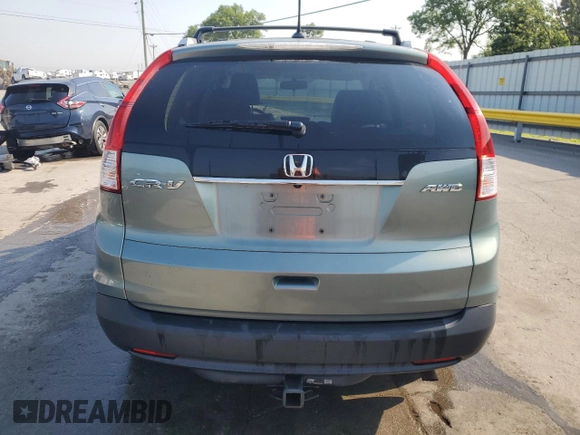 2012 Honda CR-V EX-L with VIN 2HKRM4H78CH612331, listed as a Copart auction lot 62383725 with 208,658 mi miles and Salvage title. Bid and sale history available at DreamBid. Image 6.