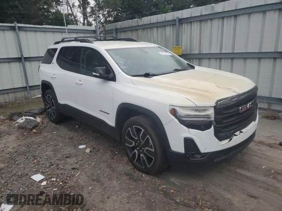 2021 GMC Acadia SLT with VIN 1GKKNML44MZ122124, listed as a Copart auction lot 86157074 with 70,376 mi miles and Salvage Title. Bid and sale history available at DreamBid. Image 4.