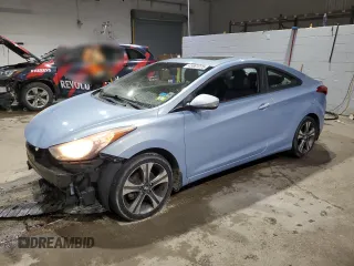 2013 Hyundai Elantra Coupe GS with VIN KMHDH6AE2DU019215, listed as a Copart auction lot 45561225 with 110,801 mi miles and Salvage Title. Bid and sale history available at carsss.com. Image 1.