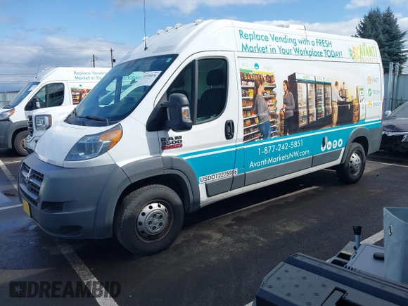 2017 Ram ProMaster Cargo with VIN 3C6URVHG7HE528120, listed as a IAAI auction lot 41934076 with 153,144 mi miles and . Bid and sale history available at DreamBid. Image 17.