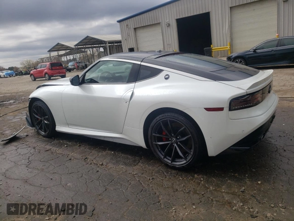 2024 Nissan Z Performance with VIN JN1BZ4BH5RM363668, listed as a Copart auction lot 47549695 with 2,303 mi miles and Salvage Title. Bid and sale history available at DreamBid. Image 2.