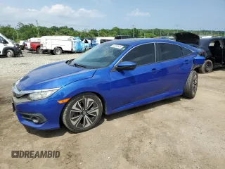 2016 Honda Civic EX-L with VIN 19XFC1F75GE216214, listed as a Copart auction lot 60358645 with 101,401 mi miles and Salvage title. Bid and sale history available at DreamBid. Image 1.