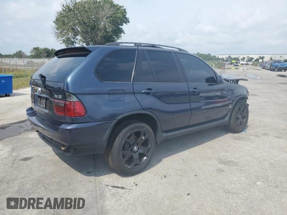 2005 BMW X5 3.0i with VIN 5UXFA13515LY21536, listed as a Copart auction lot 72695614 with 201,907 mi miles and Non Repairable. Bid and sale history available at carsss.com. Image 3.
