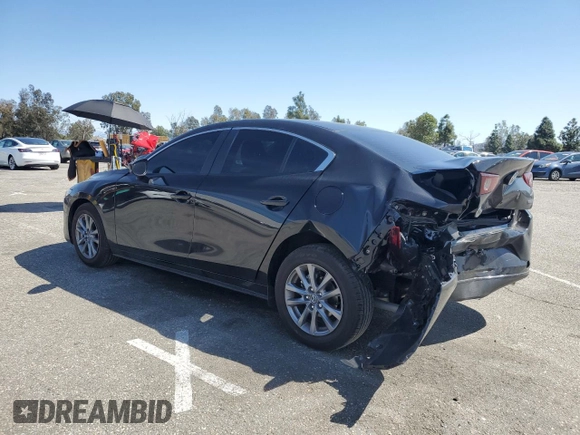 2025 Mazda 3 S with VIN 3MZBPAAM0SM453639, listed as a Copart auction lot 48355455 with 3,589 mi miles and Salvage Title. Bid and sale history available at DreamBid. Image 2.