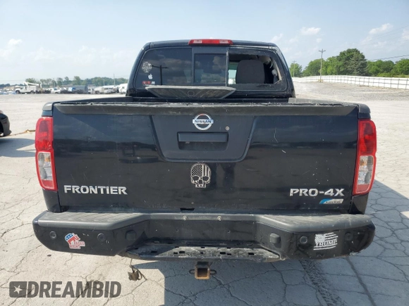 2017 Nissan Frontier Pro-4X with VIN 1N6DD0EV4HN754380, listed as a Copart auction lot 58810955 with 95,325 mi miles and Salvage title. Bid and sale history available at DreamBid. Image 6.