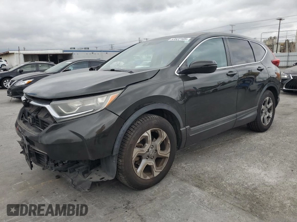 2018 Honda CR-V EX with VIN 7FARW1H55JE017928, listed as a Copart auction lot 53522105 with 265,203 mi miles and Salvage Title. Bid and sale history available at carsss.com. Image 1.