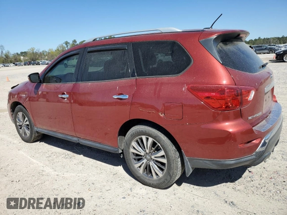 2017 Nissan Pathfinder S with VIN 5N1DR2MN6HC615277, listed as a Copart auction lot 49670935 with 168,932 mi miles and Salvage Title. Bid and sale history available at DreamBid. Image 2.