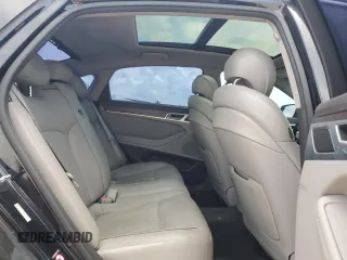 2015 Hyundai Genesis 3.8L with VIN KMHGN4JE9FU092479, listed as a Copart auction lot 68120854 with 218,187 mi miles and Salvage Title. Bid and sale history available at carsss.com. Image 10.