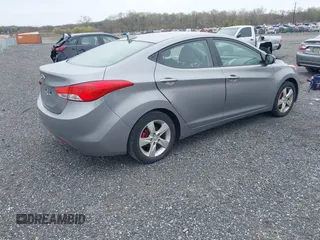 2012 Hyundai Elantra Limited with VIN KMHDH4AE2CU433033, listed as a IAAI auction lot 42006893 with 124,892 mi miles. Bid and sale history available at carsss.com. Image 4.