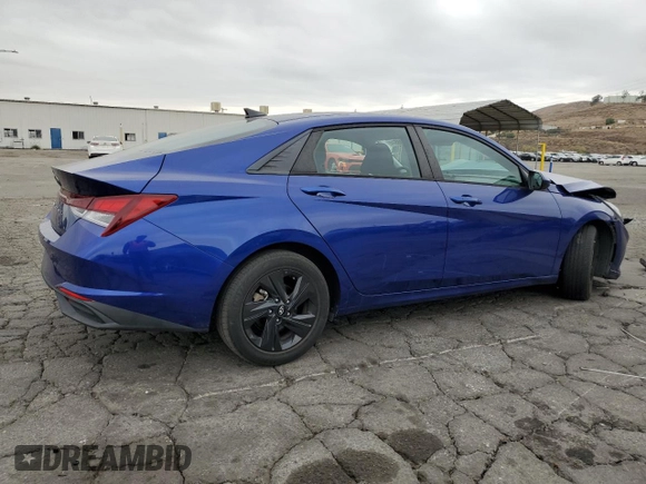 2021 Hyundai Elantra SEL with VIN 5NPLM4AG9MH018798, listed as a Copart auction lot 86608574 with 75,958 mi miles and Salvage Title. Bid and sale history available at carsss.com. Image 3.