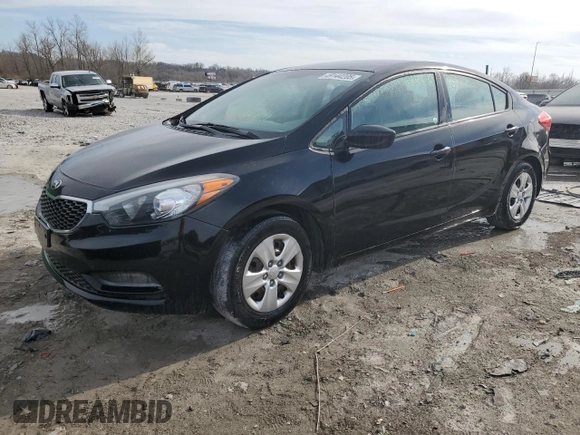 2015 Kia Forte LX with VIN KNAFK4A60F5432370, listed as a Copart auction lot 49144205 with 0 mi miles and Salvage Title. Bid and sale history available at carsss.com. Image 1.