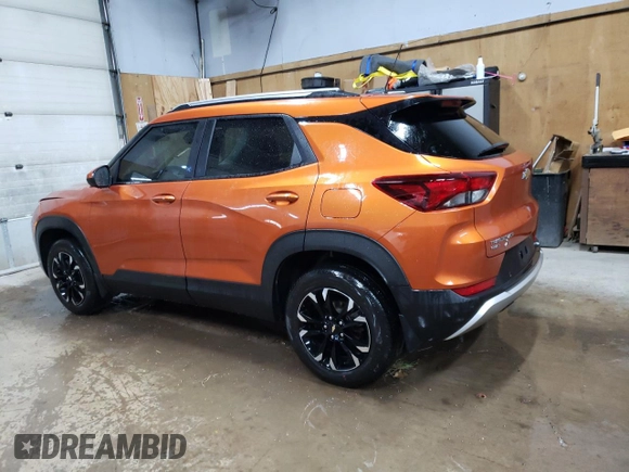 2022 Chevrolet TrailBlazer LT with VIN KL79MRSL4NB090625, listed as a Copart auction lot 56921404 with 25,406 mi miles and Salvage Title. Bid and sale history available at DreamBid. Image 2.